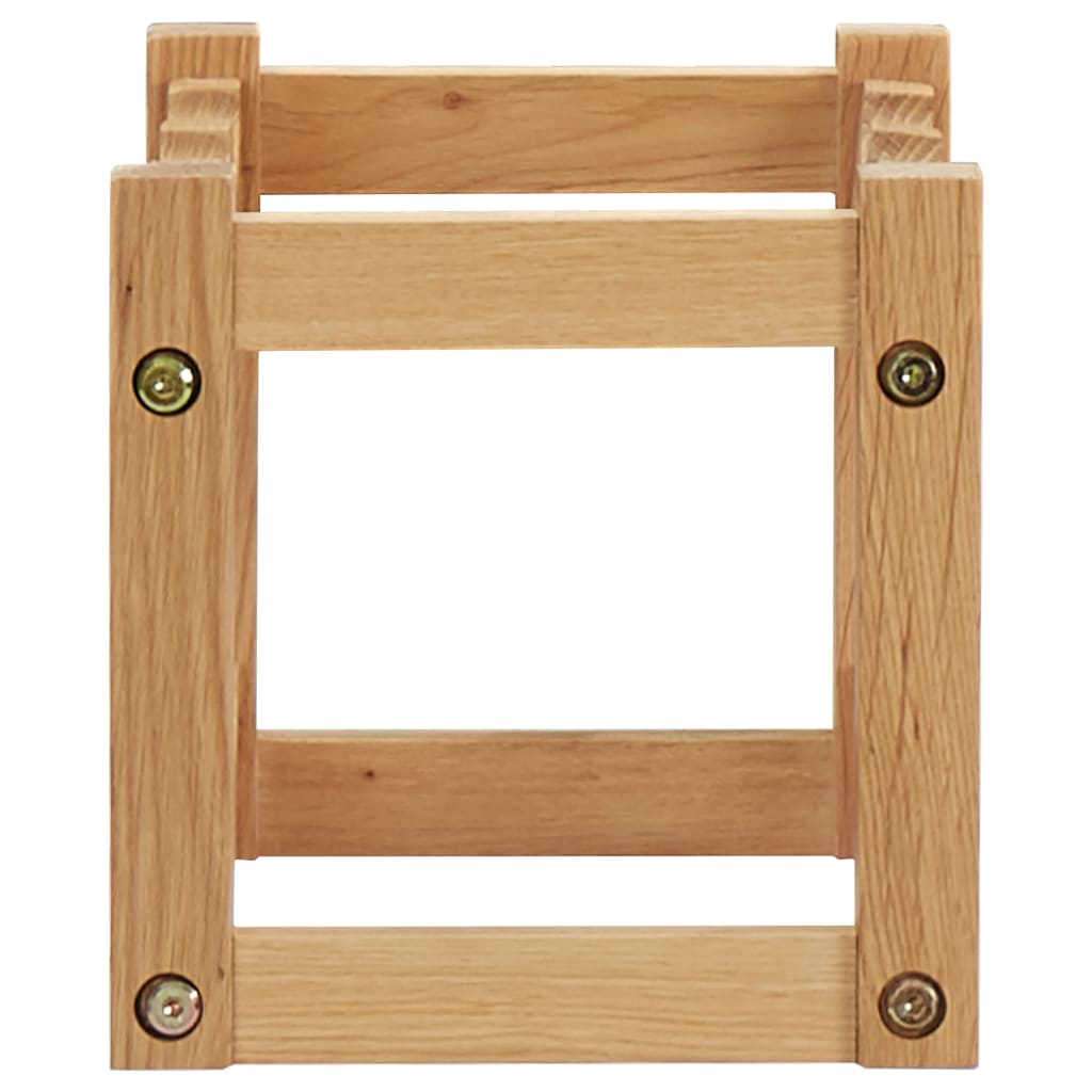 6 Bottle Wine Rack 37 x 21 x 21 cm Solid Oak Wood