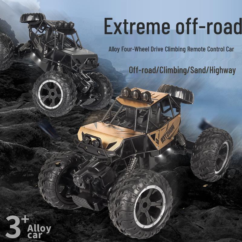1:16 Alloy RC Climbing Monster Truck – 4WD Big Foot Toy Car for Kids