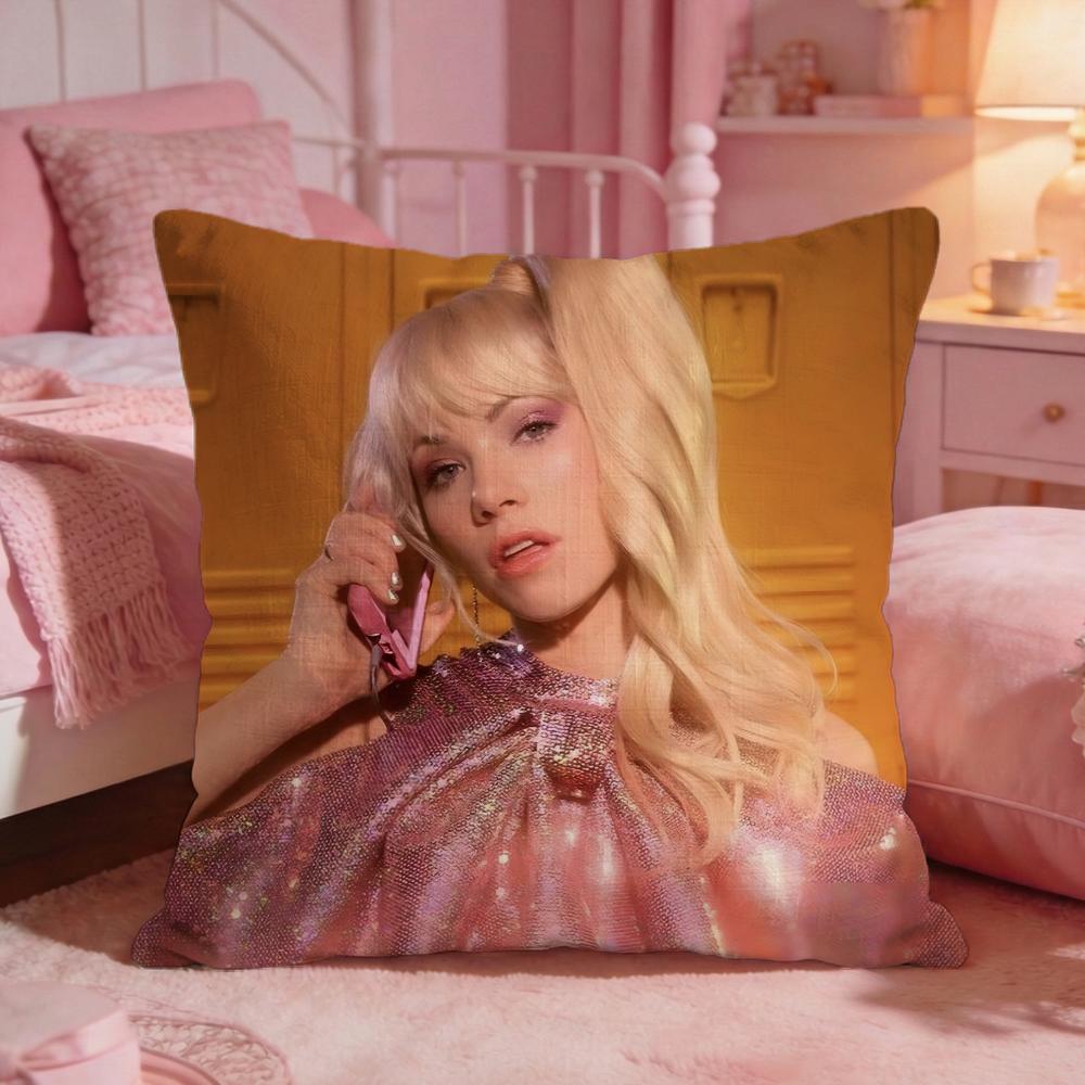Carly Rae Jepsen Cushion Cover Premium Comfort Reversible Pillow Cove Two In One Design for Any Room Car Interior