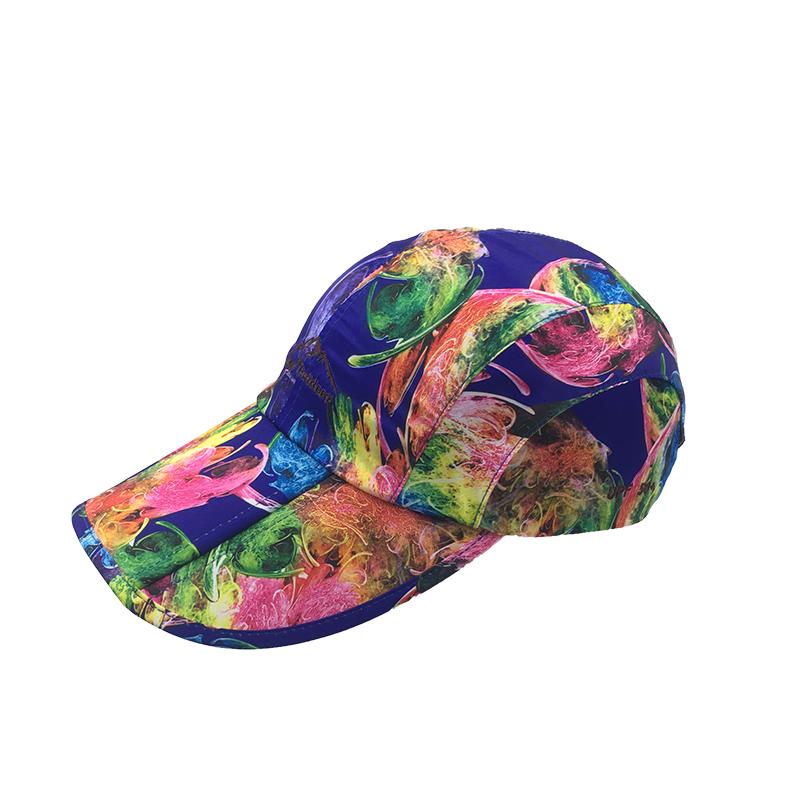 Waterproof Foldable Fast Drying Polyester Sunproof Sport Hat малиновый