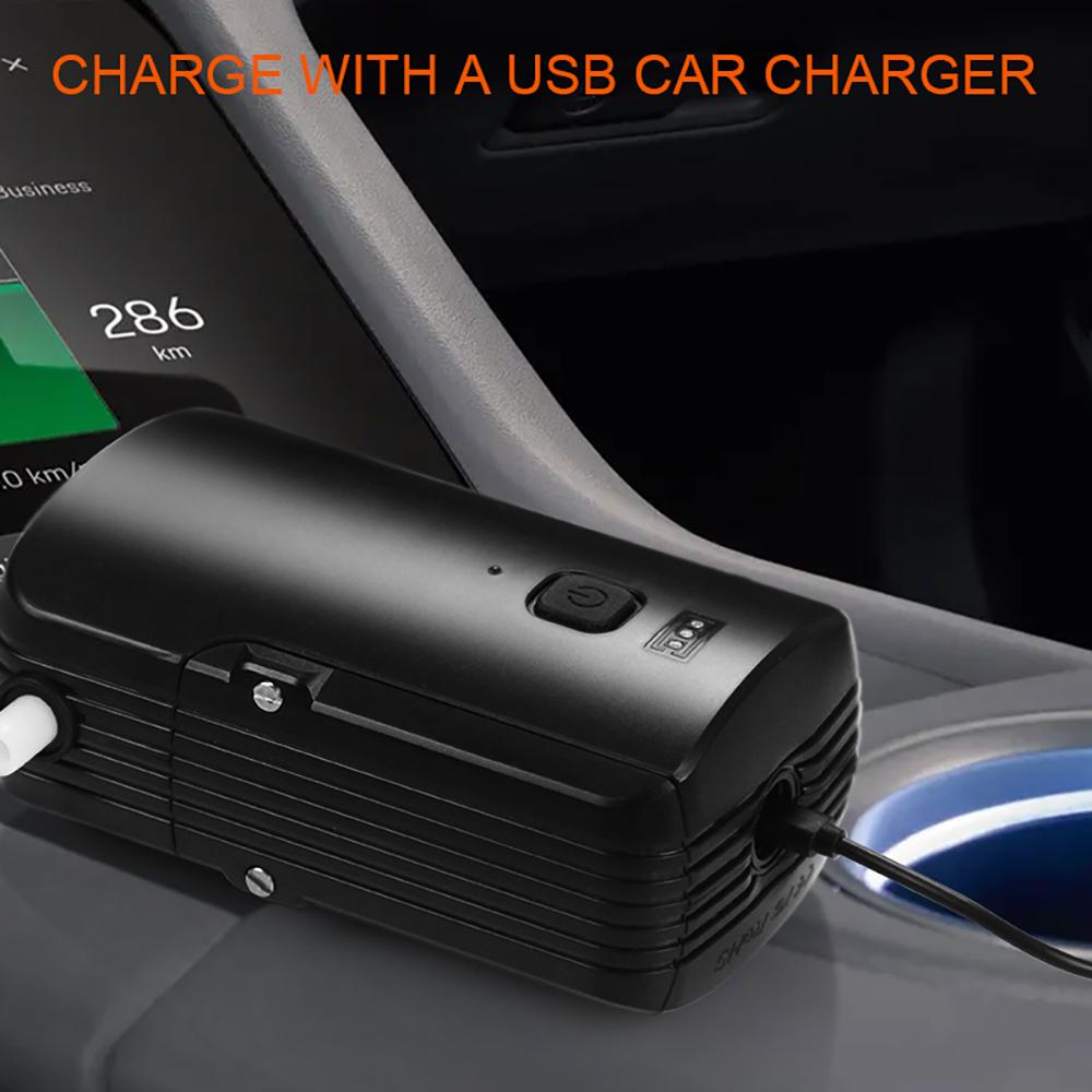 Outdoor Camping Shower Portable Electric Shower Pump Waterproof with 2Level Water Flow for Camping