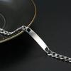 Personalised Men Women Stainless Steel Bracelet Bangle Engraved Jewelry Gift New