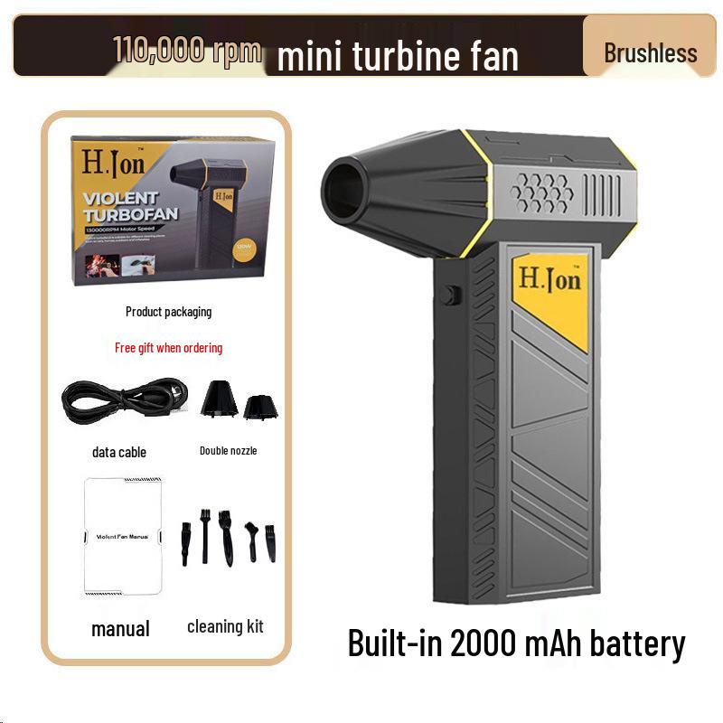 Rechargeable High-Power Lithium Turbo Hair Dryer and Dust Blower