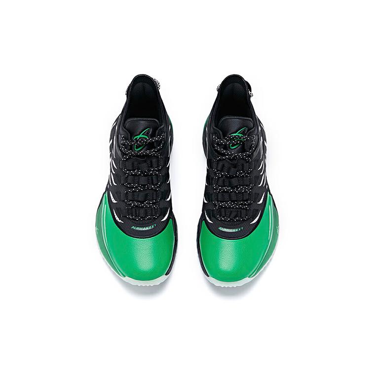 Anta GH1 Hayward Cushioning, Wear Resistant Low top Basketball Shoes Men's Black Green 112011103-3