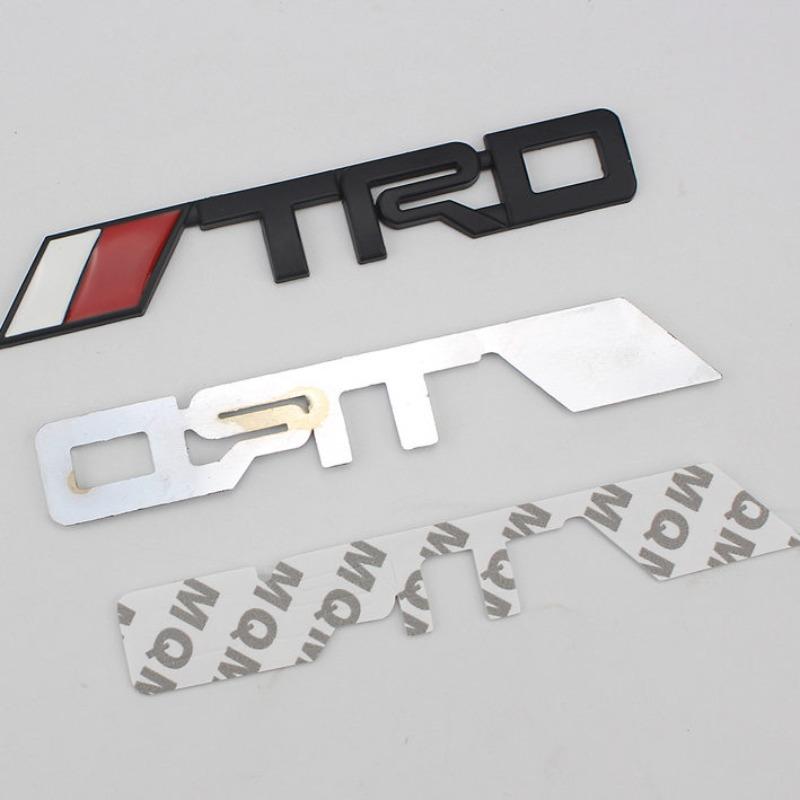 TRD Metal Labeling, Car Modification Car Logo 3D Three-dimensional Car Logo Sticker Body Sticker, Metal Label