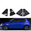 Glänzendes Schwarzes Auto Seitenfenster Jalousie Passend für Skoda Fabia 2015 2016 2017 2018 2019 2020 Auto Heckfenster Jalousie Abdeckung Spoiler