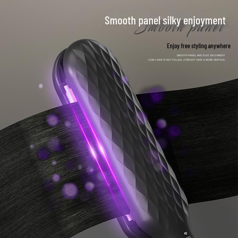 Multifunctional Hairdressing Curling Iron & Straightener - Dual-Use for Dry/Wet Hair, No Damage, Ideal for Salon, Home, Dorm.