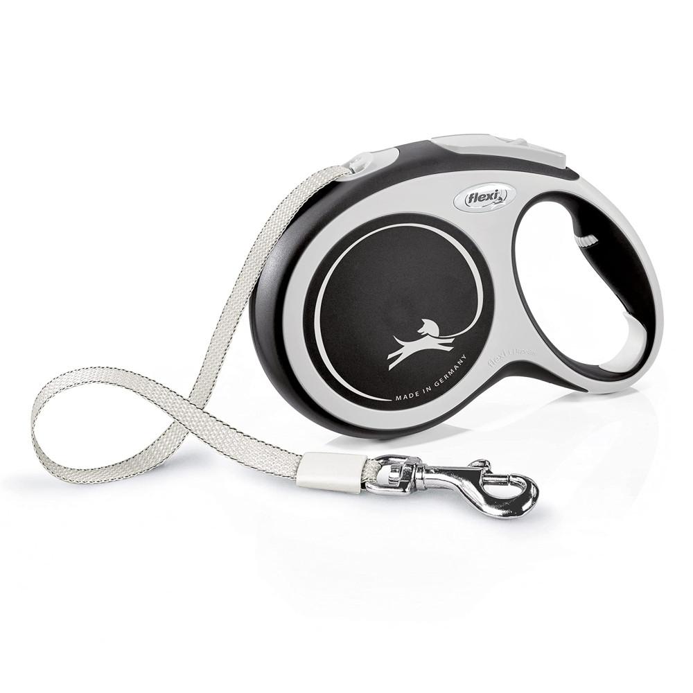 FLEXI New Comfort automatic dog leash L 8 m, black