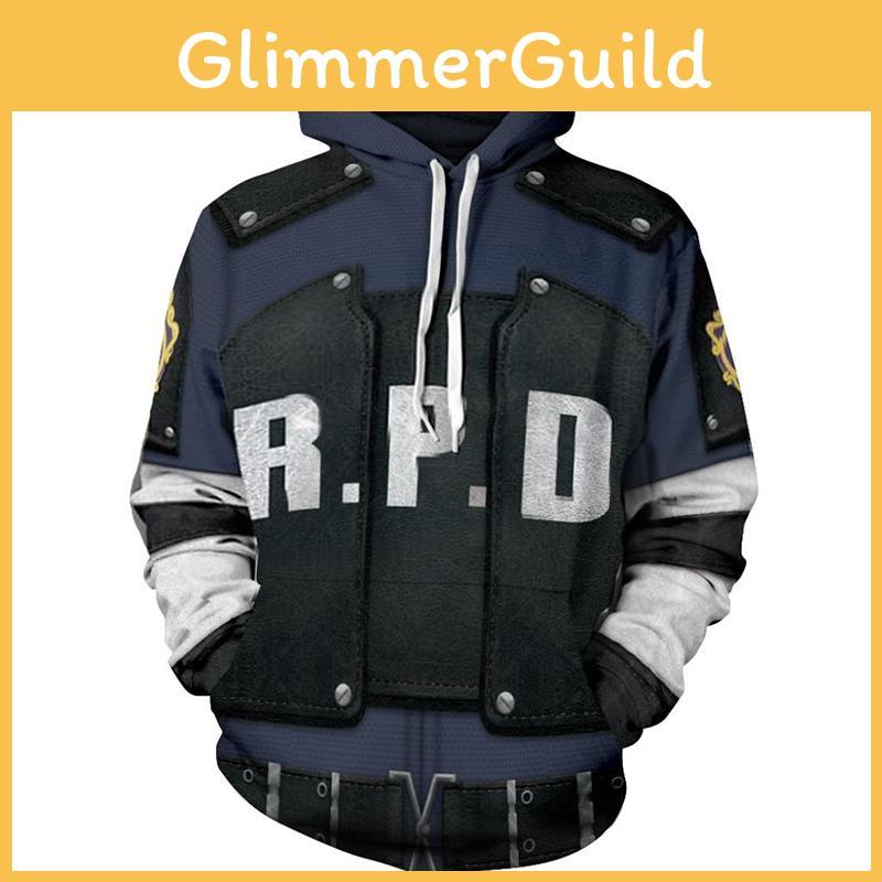 Evil Hoodies Resident Leon Scott Kennedy 3d Printed Pullover Cosplay Jacket Coat