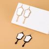 Exquisite Mirror Earrings Reflective Mirror Pendant Stud Earring for Women Girl