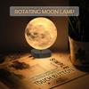Levitating 3D Print Moon Lamp Magnetic Floating Moon Lamp Spinning Luna Night Light 3 Color Modes for Home Office Desk Decor