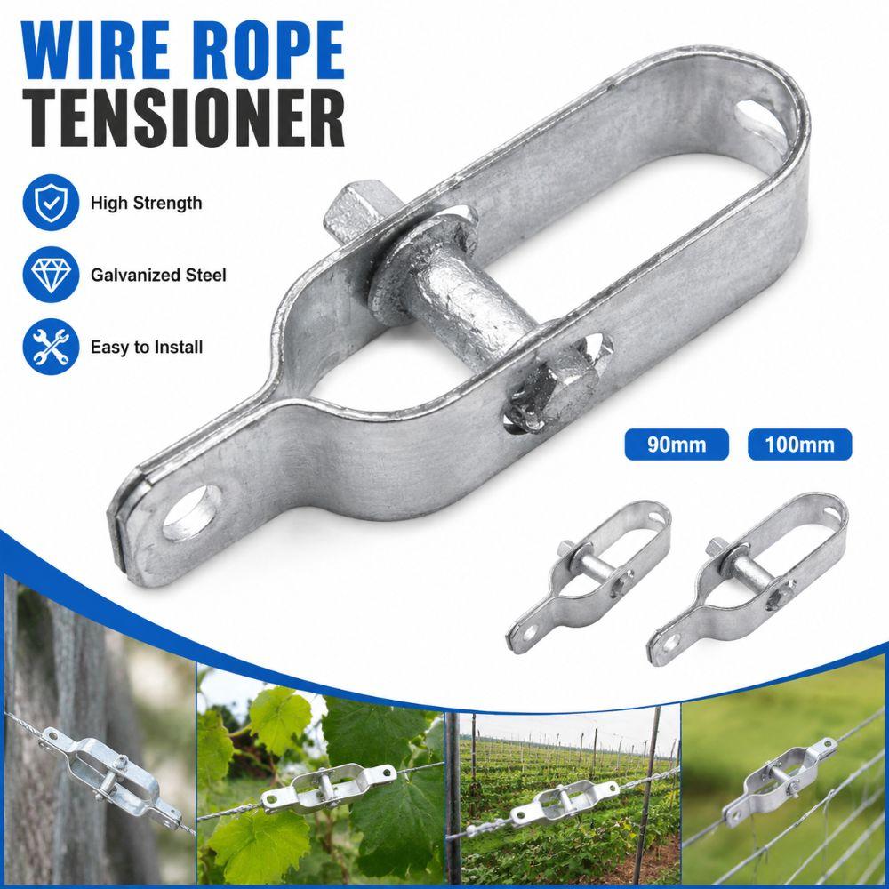 Galvanised Wire Tightener Heavy Duty Electric Fence Tightener New Wire Ratchet Tensioner Home