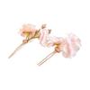 Cherry Blossom Hair Ornament 2 Piece Set Head Accessory Hair Accessory Cherry Blossom Artificial Flower U Pin Hairpin Hairpin Comb Flower Stylish