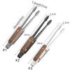 Heat Resistant 304 Stainless Steel BBQ Tongs Anti-slip Barbecue Tool Steak Clip  Kitchen Use