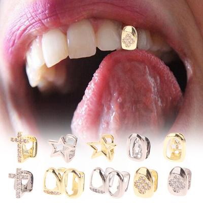 Hip Hop Dent Unique Grillz Dentaires Caps Métal Punk Grill Cap Cosplay Fête Grillz Dentaires Bijoux Dentaires