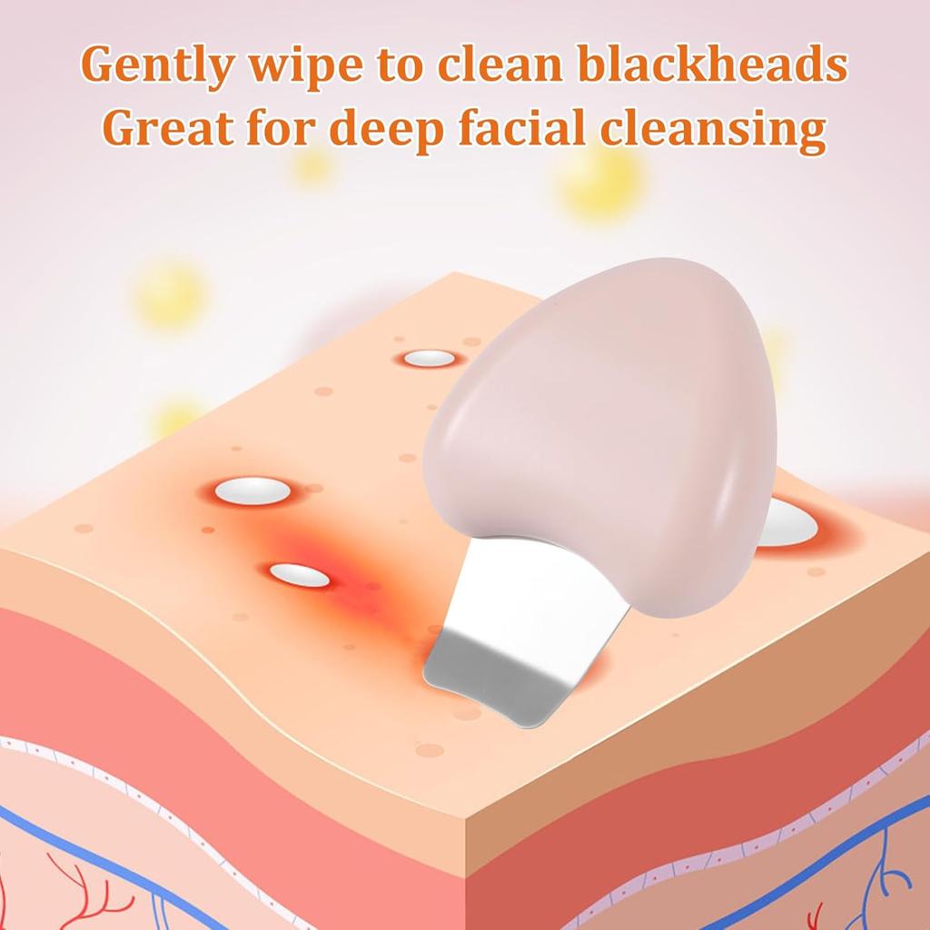 Face Scraper Skin Spatula, Portable Skin Scrubber Practical Face Spatula Pore Cleaner Manual Blackhead Remover Tools for Facial Deep Cleaning Men