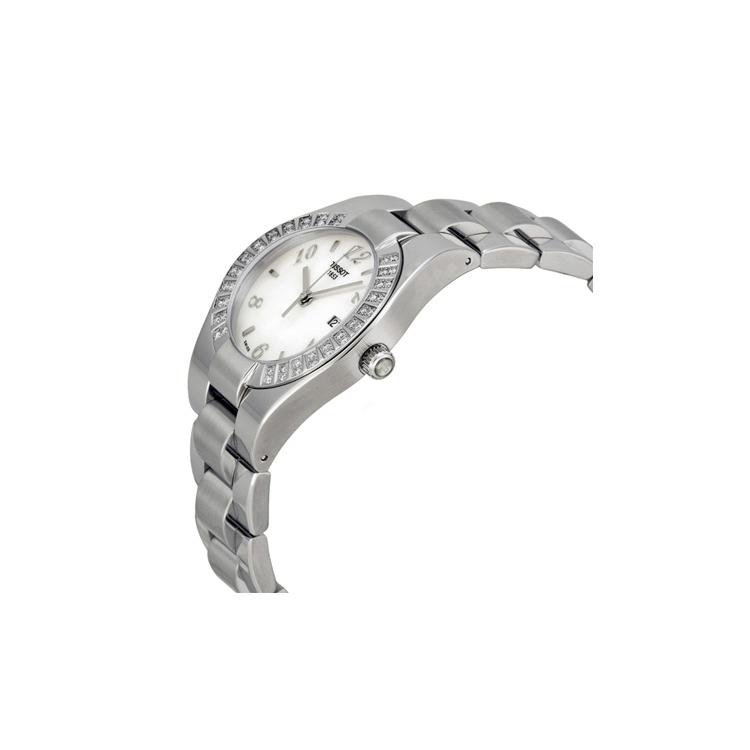 Tissot Zegarek Damski Gran Collection z Mechanizmem Kwarcowym 32mm Biała Tarcza Koperta ze Stali Nierdzewnej T043.210.11.117.01