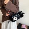 Niche Polka Dot Bag Women's Fashion Versatile Shoulder Underarm Bag High-end Baguette Bag