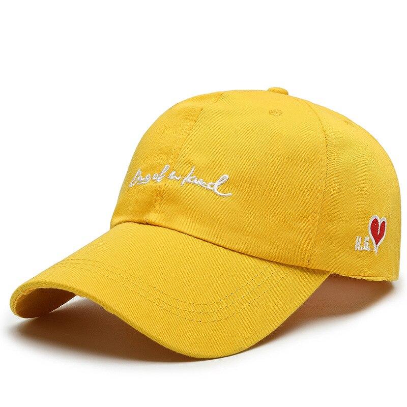 Liebe Stickerei Polyester Baumwolle Baseballkappe Damen Frühling, Sommer und Herbst Studenten Freizeit Kappen Koreanische Version Herren Outdoor