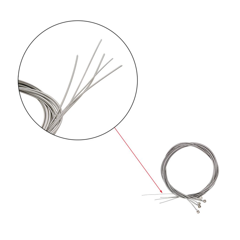 Bass Strings, 5 Strings Bass Strings Electric Bass Strings Quality 1.14mm-3.29mm Durable Head Electric Bass String Sets