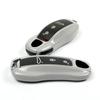 Interior Mouldings Key Case Cover Shell Replacement Remote Control Fob Cover Grey Track For Porsche Macan Boxster 718 911 Paname