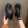 Platform Women's New Summer Mary Jane Women's Shoes Black Single Shoes British Style Small Leather Shoes