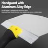 Stainless Steel Curved Trowel, Fan-Shaped Plaster Spatula, Thickened Bricklayer's Tool for Oil Workers, Ash Scraper