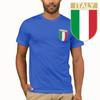Italien Fußball T-Shirt Top | 2026 Blau Sport Flagge Inspiriertes T-Shirt Tee T-Shirt