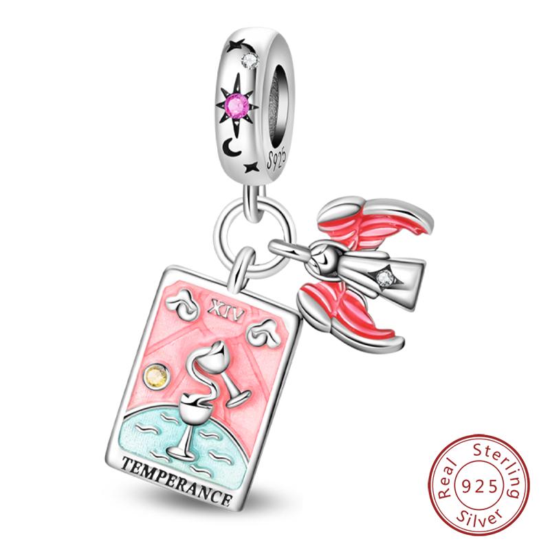 Charms Kupfer Tarotkarte Rad des Schicksals Gerechtigkeit Der Kaiser Anhänger Passend für Armbänder Halskette DIY Schmuck