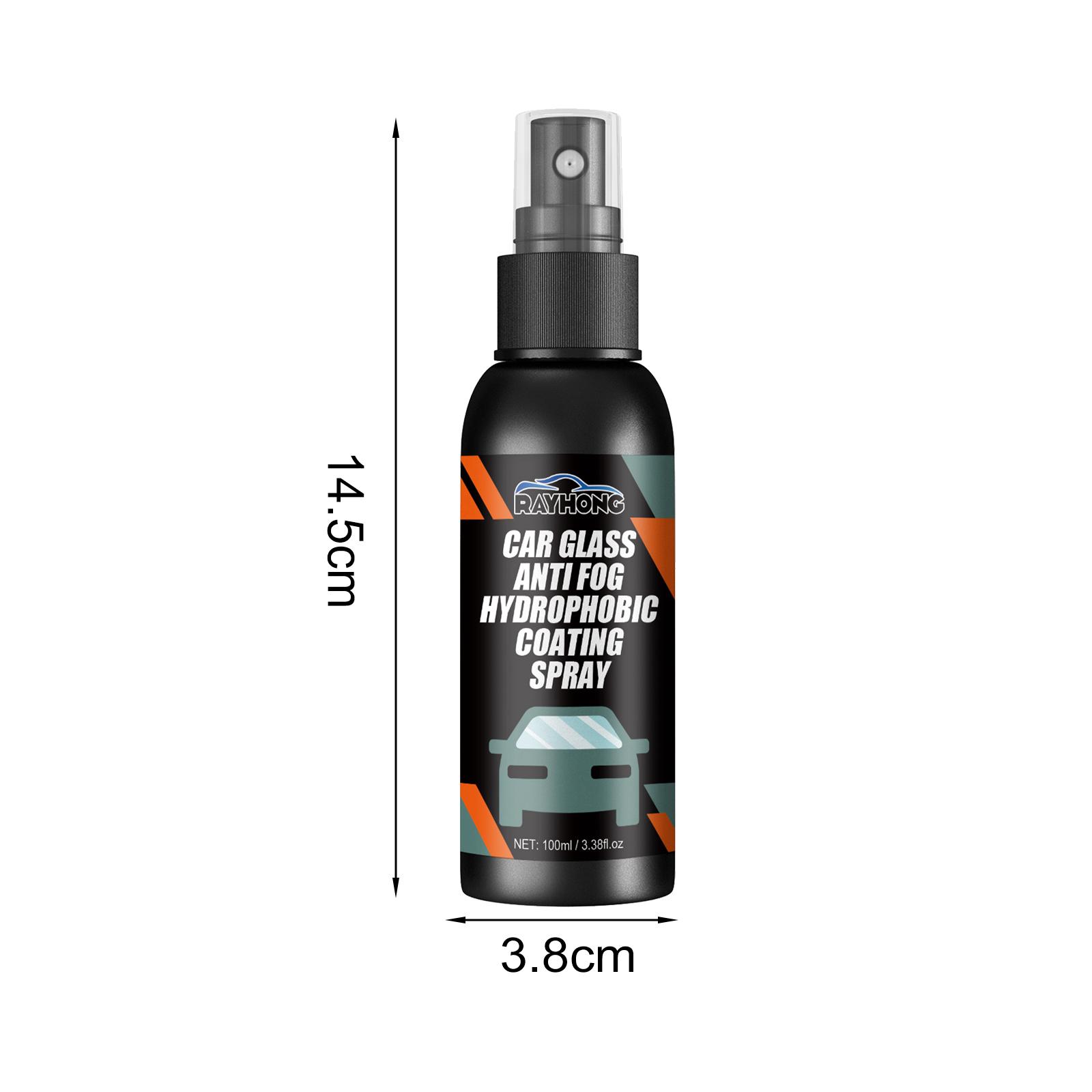 

100ml Car Rain Repellent Spray Anti Fog Spray hydrophobic Windshield Glass Water Repellant Defogger for SUV Vehicle Home Glass Antifogging