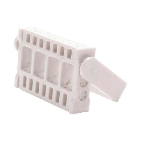 

Подставка для маникюрных фрез Yousheng Многоячеечная конструкция Регулируемая высота Высокая прочность Пыленепроницаемая 16 слотов Держатель для хранения фрез для ногтей и щеток белый