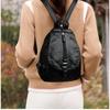 Backpack Casual soft leather schoolbag Travel small backpack