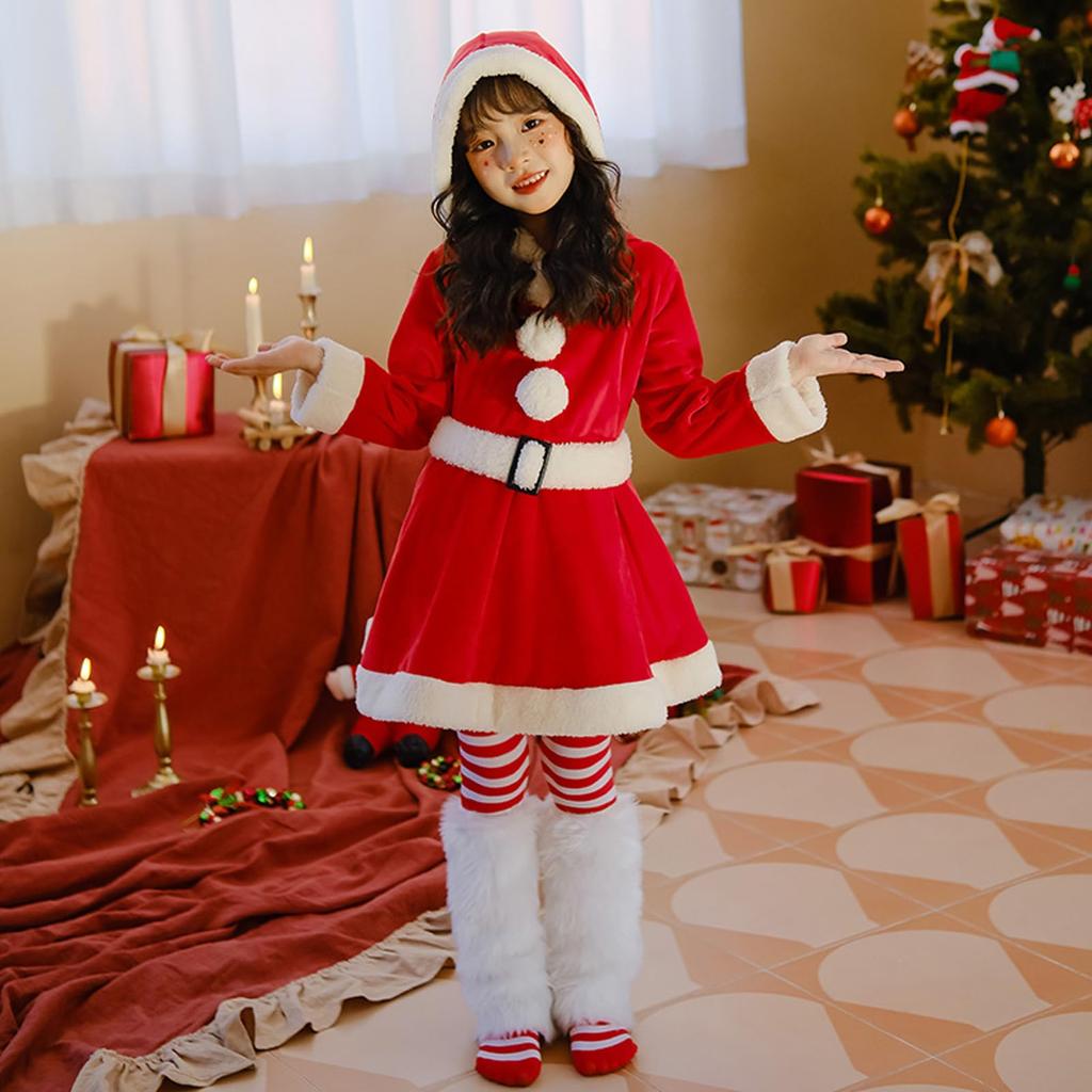 Santa Santa Santa Santa Christmas One Santa New Cultural Set [CSILOVEE] Costume, Kids, Claus, Cosplay, Clothes, Costume, Children, Girls, Piece,