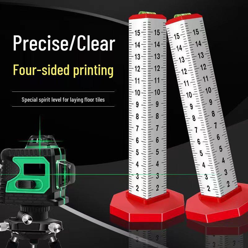 Four-Sided Aluminum Alloy Contour Gauge and Leveling Positioning Ruler for Tiling