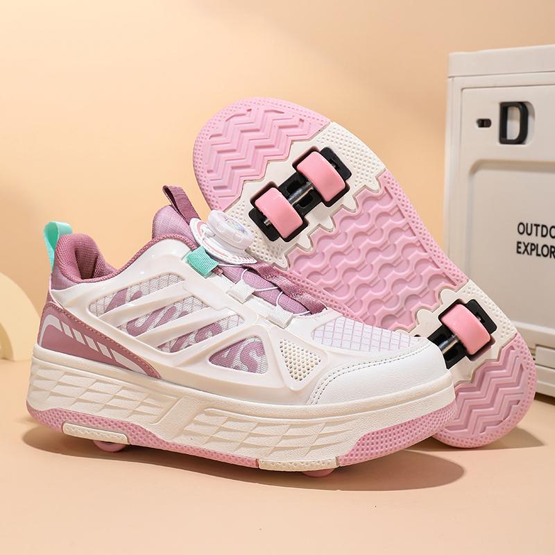 Vaikiški keturračiai sportiniai batai riedučiais Kaip plokščiapadžiai sportiniai batai Riedlenčių batai Sportiniai batai Moteriški riedučių batai