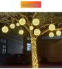Outdoor Waterproof LED Rattan Ball String Lights for Tree Decoration - Flashing Holiday Lighting for Christmas and Spring Festival
