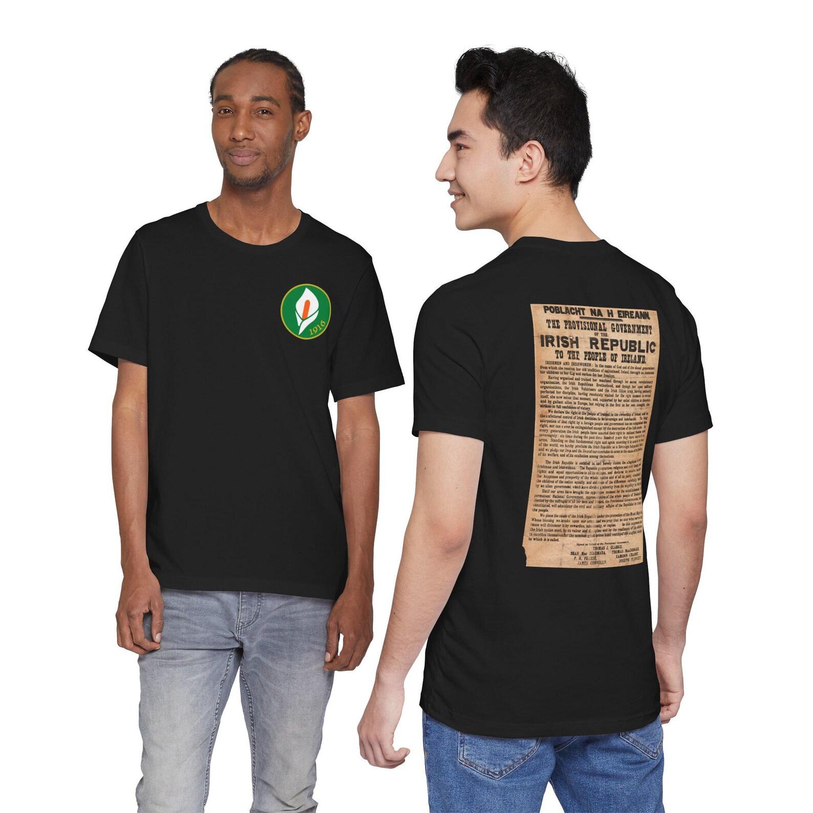 Easter Rising 1916 Proclamation T-Shirt | Irish History Heritage Tee L