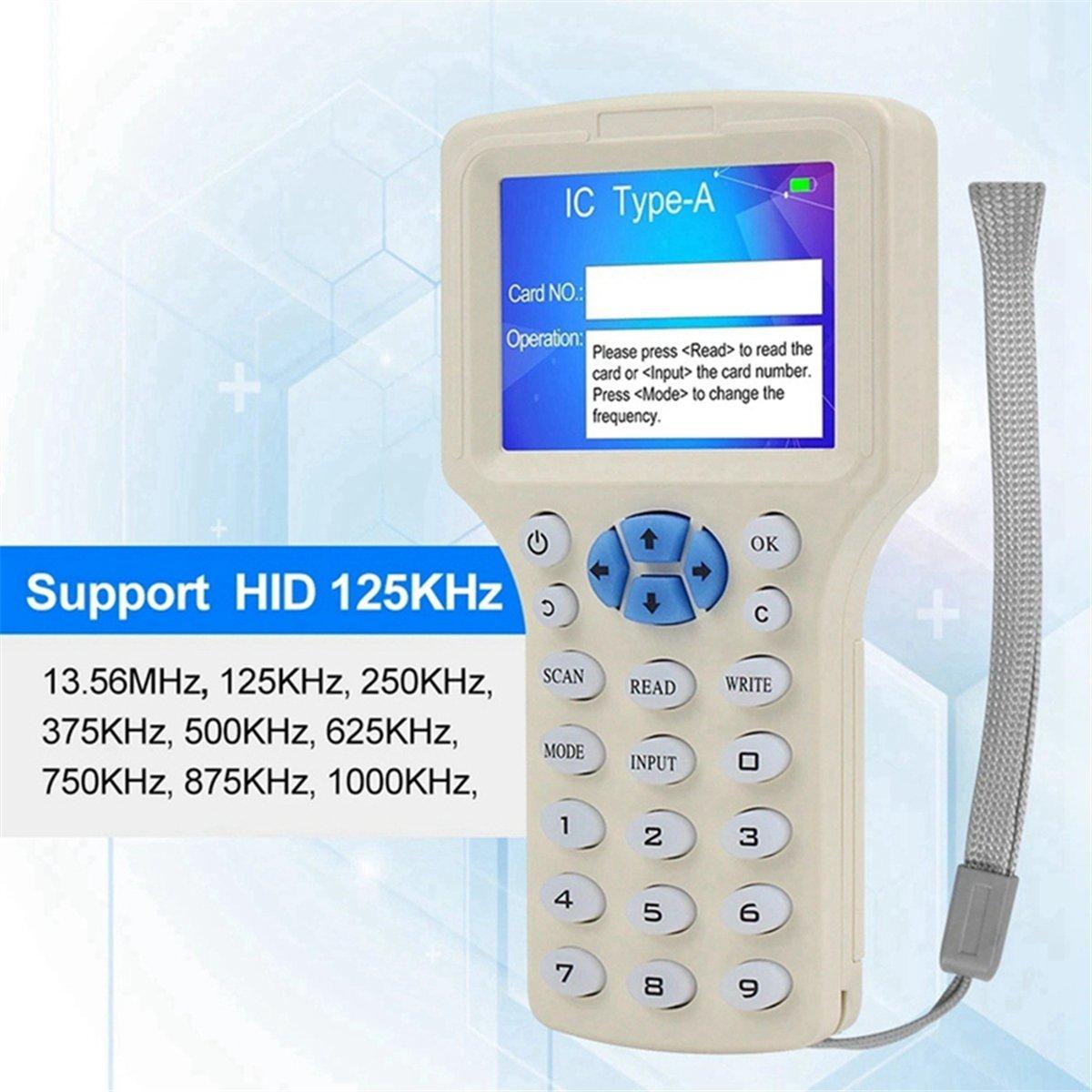 Считыватель RFID NFC смарт-карт RFID-дупликатор 125K 13.56MHz Записывающее устройство IC/ID-ключей RFID-программатор Ключевой репликатор China Mainland