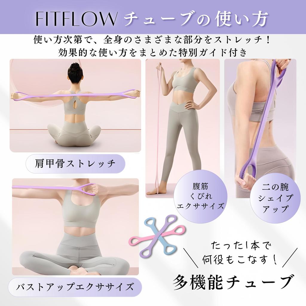 Storage Pouch Usage Guide Anywhere Beauty Training FITFLOW Training Tube 2025 Model Strength for Women Diet Spot Slimming Stretching Exercise Yoga