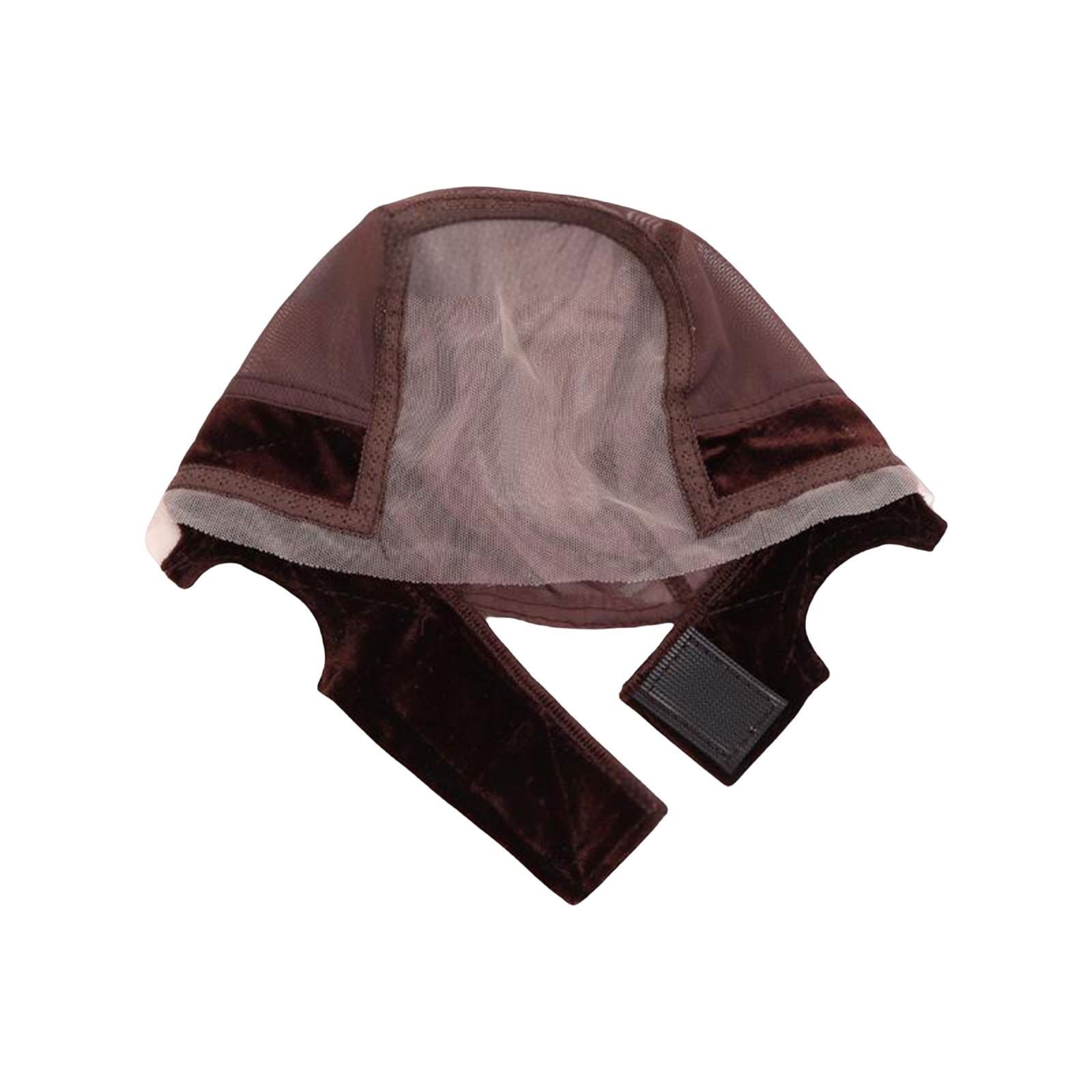 

Бархатный кружевной парик сетка-шапочка кружевная повязка на голову парик сетка-шапочка уход за кудрявыми волосами One Size коричневый