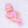 7.87 Inches Reborns Popular Pouting Cute Girl Doll with Knit Sweater Hat Soft Cuddle Doll for Toddler Birthday Gift