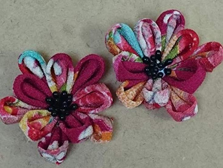 Craft Kit Tsumami-zaiku "Anemone Brooch"