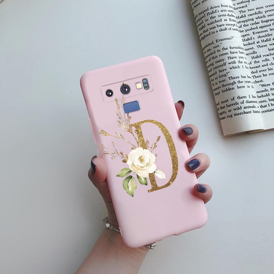 Case For Samsung Galaxy Note 9 Case Silicone TPU Bumper Shockproof Cute Letters Cover For Samsung Galaxy Note9 N9600 N960F Case