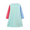 2025 Spring & Fall European American Baby Girls' Knitted Spliced Dress