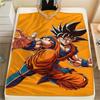 Son Goku Theme Illustration Blanket, Warm Throw for Living Room, Great Gift for Goku Collectors.chl