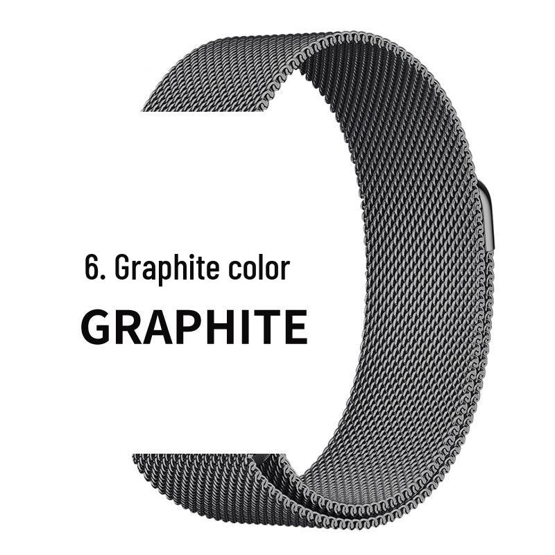 Compatible Stainless Steel Milanese Magnetic Band for Apple Watch Series 1-9 & SE.