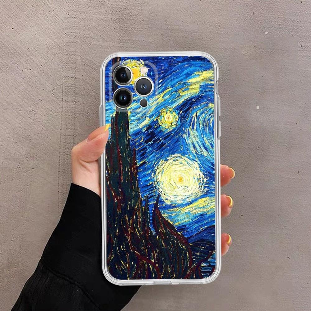 Van Gogh Starry Sky Art Phone Case For iPhone 14 11 12 13 Mini Pro XS Max Cover 6 7 8 Plus X XR SE 2020 Funda Shell