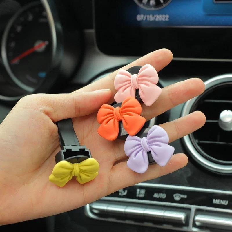 Bow-knot Car Air Vent Freshener Perfume Clip Woman Car Art Air Conditioning Clip Car Interior Decoration Accessories