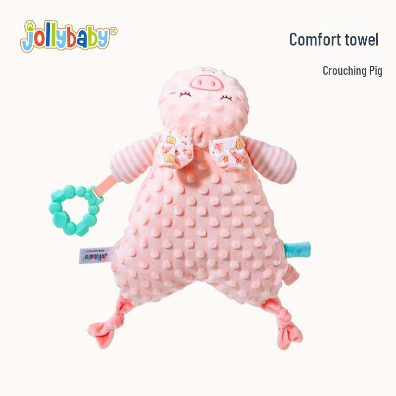 

Jollybaby Полотенце для успокоения в положении лежа: Кукла-помощник для сна младенца и съедобная игрушка-прорезыватель для младенцев (0-1 год).