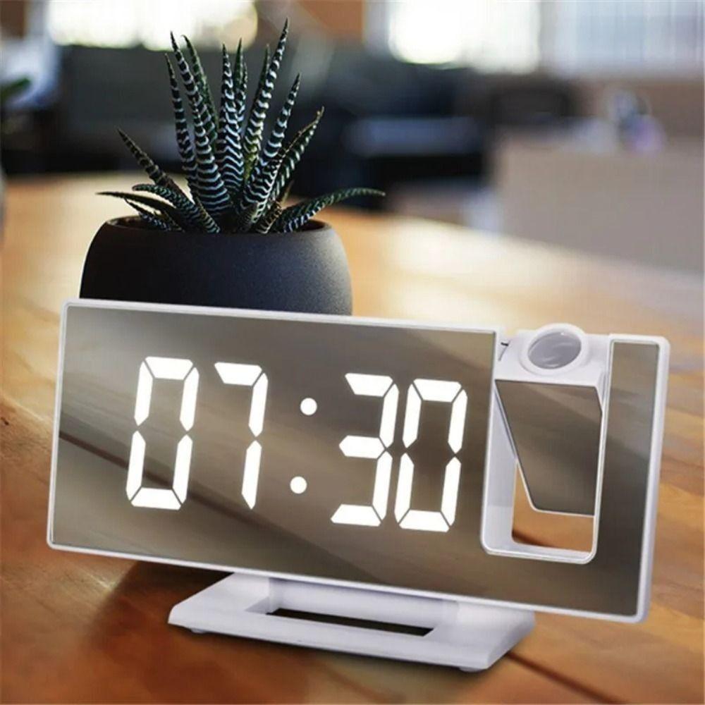 Temperature Display Projection Alarm Clock Backlight LED Alarm Clock Ceiling Clock  Bedside